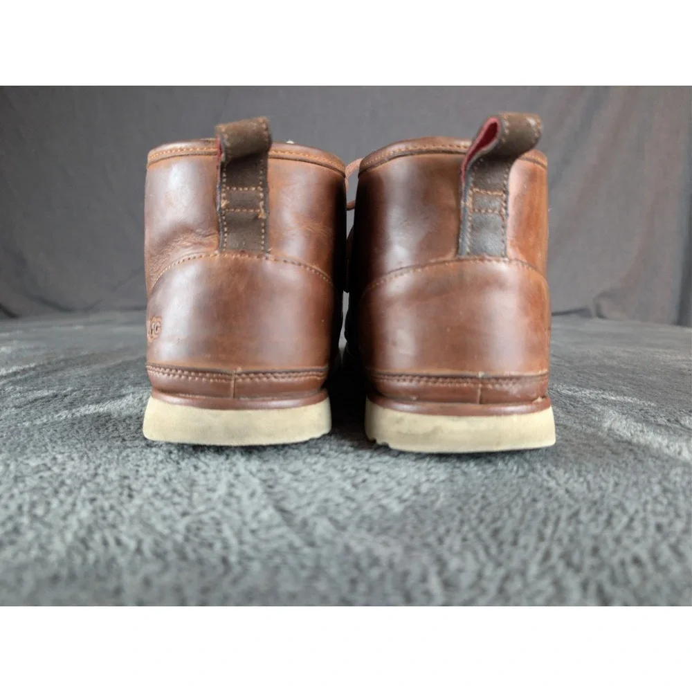 UGG Neumel Waterproof Brown Chukka Shearling Lined Ankle Boots‎ Men Size 12